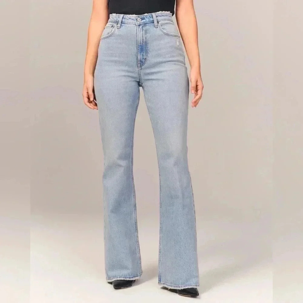 Abercrombie & Fitch Light Blue Flare Jeans
